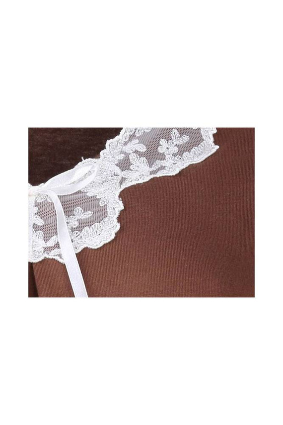 Piżama damska 84383 zwierzęcy wzór Mewa brązowy