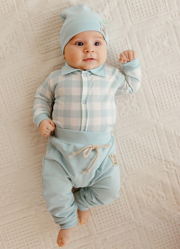 Spodnie niemowlęce "El Mohito" Makoma miętowy