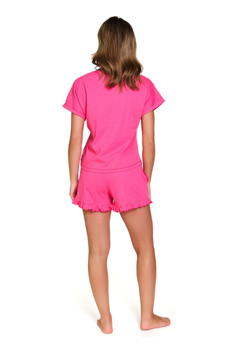 Piżama z bawełny Doctor Nap 7357 – różowa, lekka i urocza!
