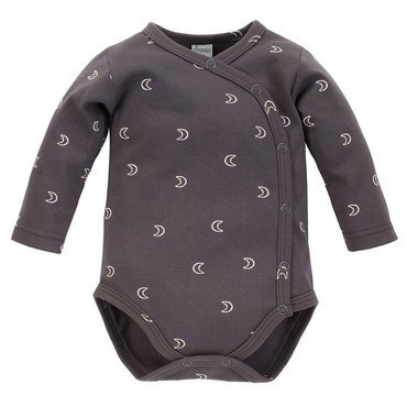 Rozpinane Body z długim rękawem "Dreamer" Pinokio - grafit druk