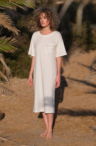 Koszula nocna 234  Cana- beżowy