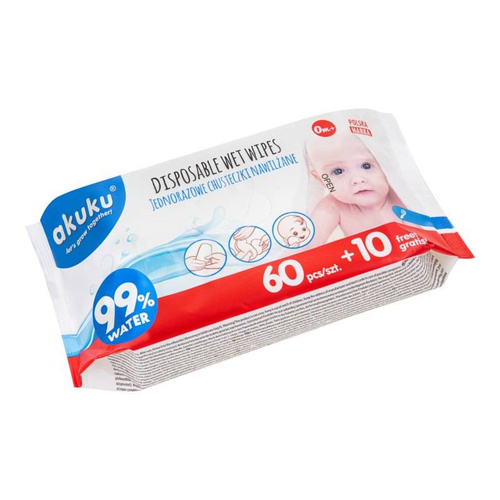 Jednorazowe chusteczki nawilżające ALA0031 Akuku
