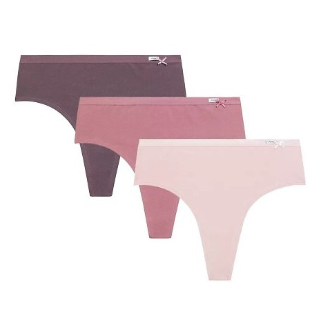 Figi damskie 3CLP-015 High Brazilian Atlantic- różowy