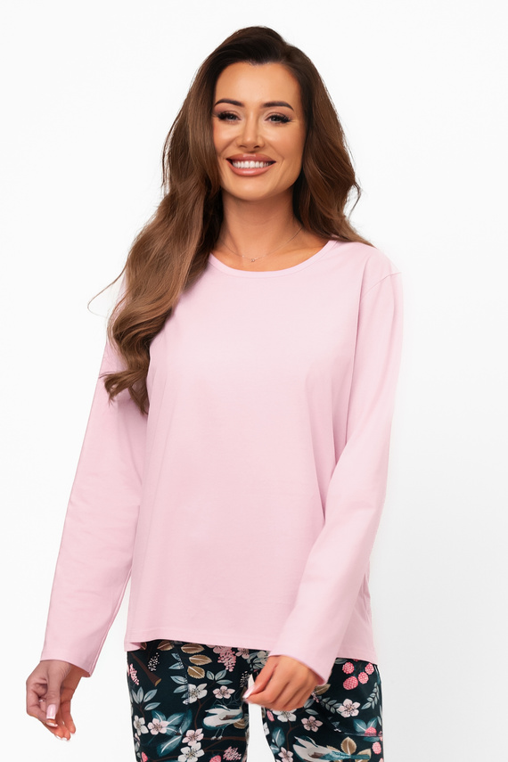 Marisal – elegancka piżama damska z bawełny, długi rękaw i spodnie Italian Fashion