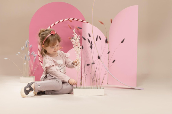 Bluzka wciągana dla dziewczynki Happiness Pinokio - róż