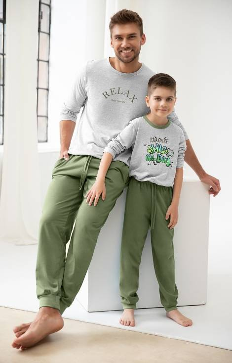 Piżama dla chłopca 3086, 3087 Sammyo Taro - beżowa