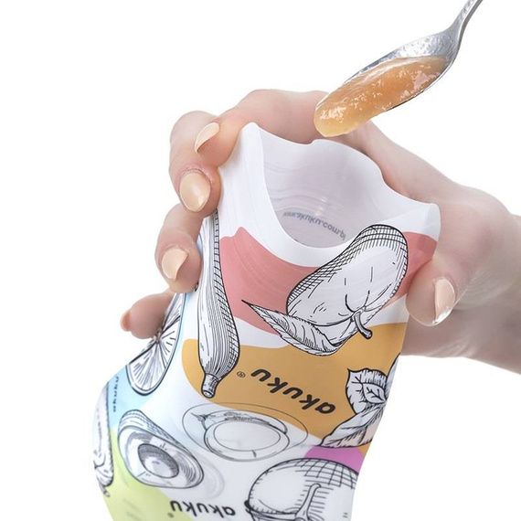 Saszetki wielorazowe na pokarm ALA0056 Akuku