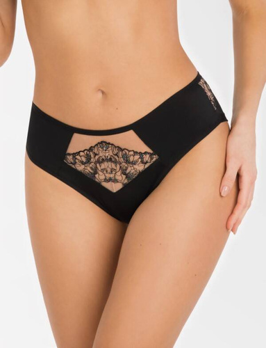 Gorsenia Figi damskie brazyliany K103 Zoya - czarny