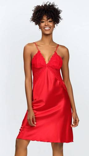 Halka satynowa Alika DKaren - czerwony