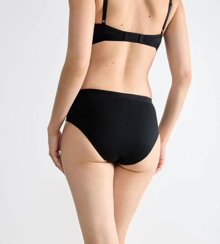 Figi Damskie Casual Midi Sloggi Go - black