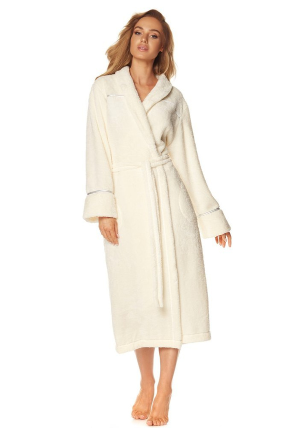 2084 Satyn Szlafrok Damski pluszowy L&L - crystal