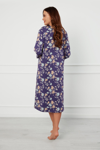 Koszula nocna z rękawem 3/4 Pulia Italian Fashion - druk 