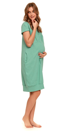 TM.4348 Koszula Nocna ciążowa i do karmienia Doctor Nap - wasabi