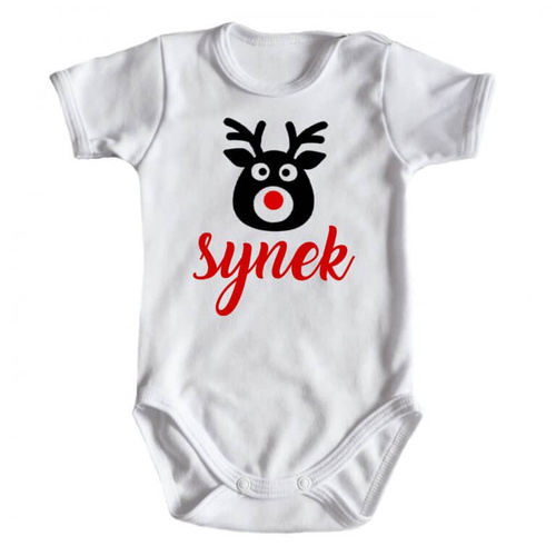 Zestaw koszulek świątecznych "MAMA TATA SYN RENIFERY" Moocha 