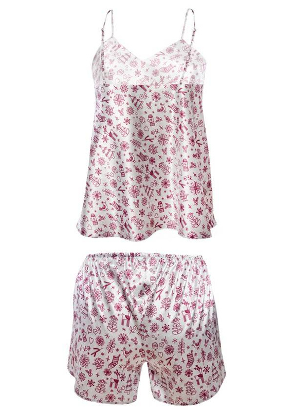 Piżama Damska Satynowa DK-KK DKaren - wzór 013