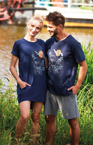 Piżama Męska MNS 749 Key - granatowy