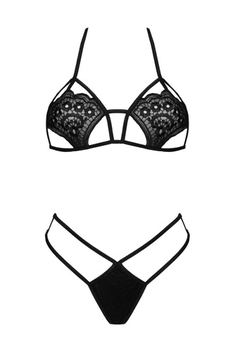 Komplet damski Jimena Black LivCo Corsetti Fashion