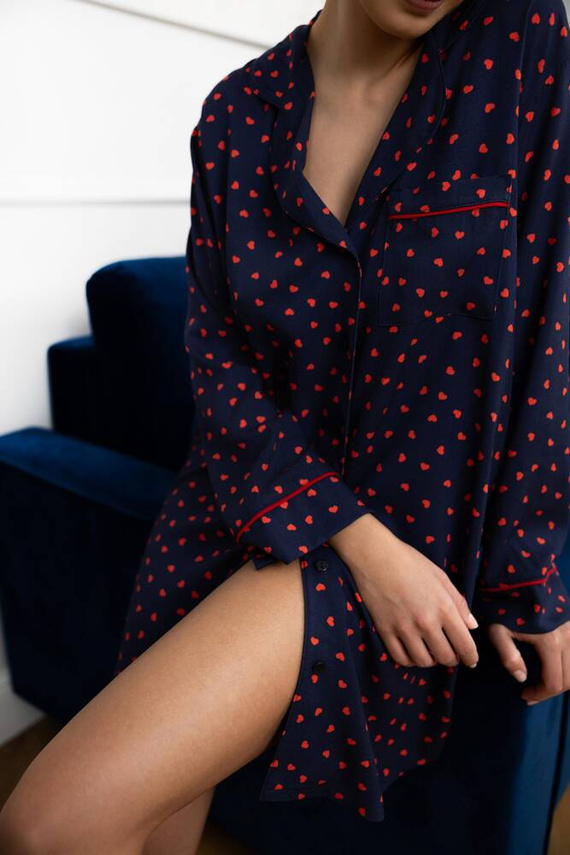 Koszula nocna Sophia Sensis - granatowy