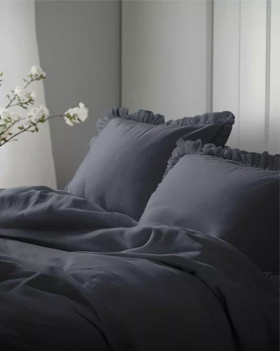 Pościel bawełniana Pure 23 jednobarwna Detexpol grafitowy