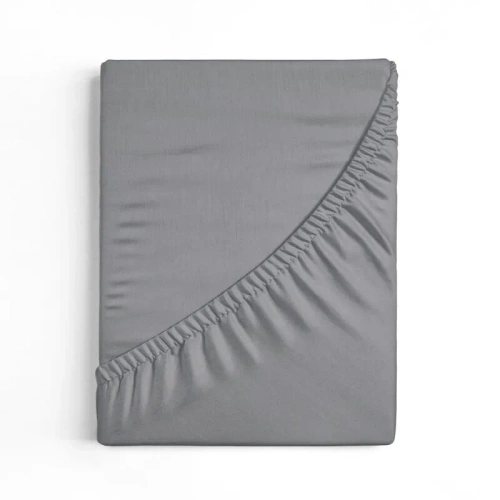 Jersey prześcieradło na wysoki materac Eurofirany stalowy 