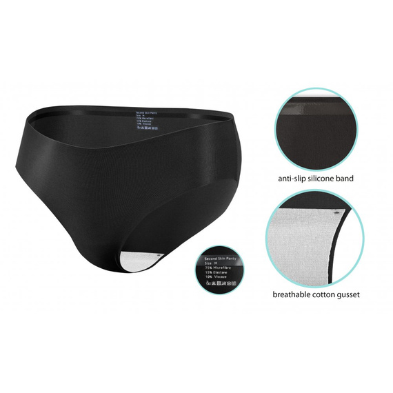 Figi laserowe z silikonem Sesto Senzo czarny