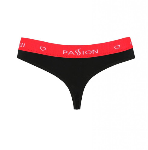 Stringi damskie PS009 Passion czarny/czerwony