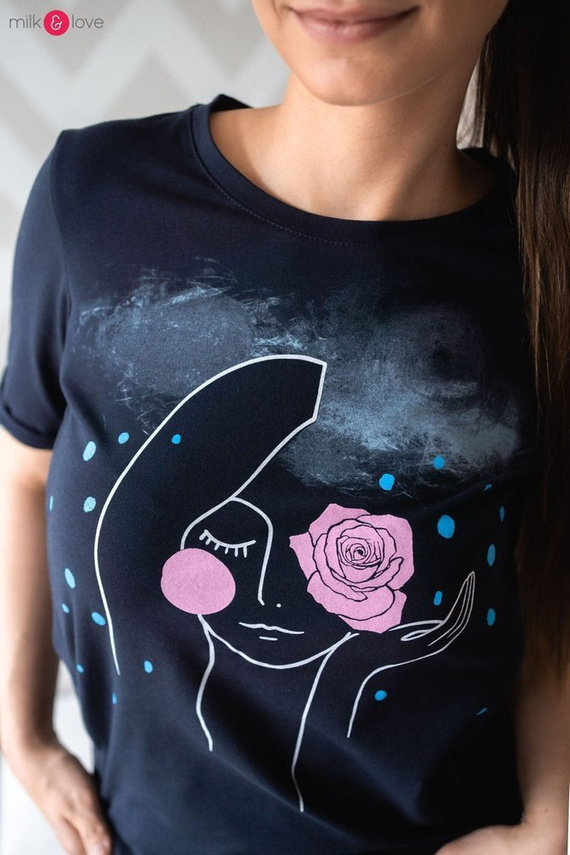 Boob bluzka do karmienia Milk&Love ciemny granat