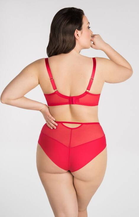 Gorsenia Figi damskie K 829 Crazy Heart - czerwony