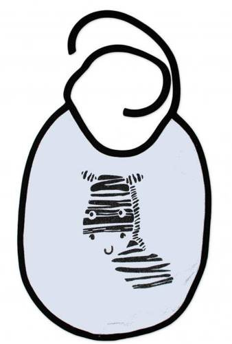 Zebra Śliniak wiązany Terjan - Niebieski