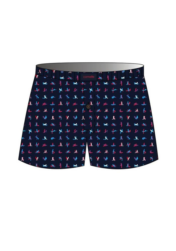 Cornette Bokserki męskie 001/140, 011/140 Classic , -granatowy