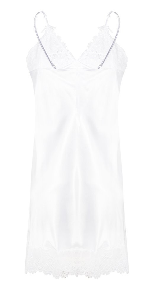 Karmen Halka satynowa koszulka damska DKaren - biała