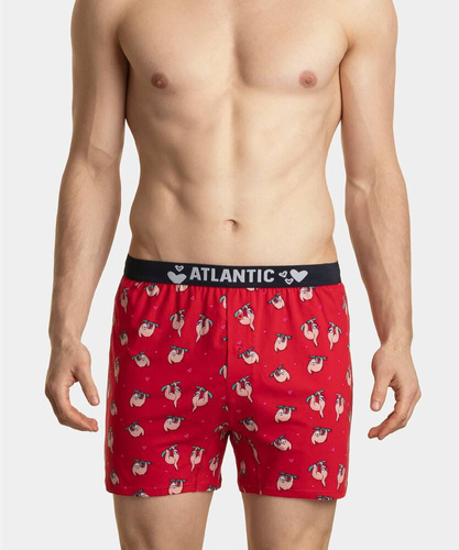 Bokserki męskie 2GMB-003 A'3 Atlantic granatowy czerwony