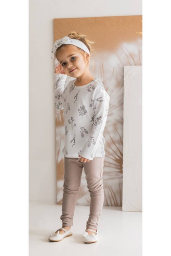 183281 Gaja Legginsy dresowe Nicol - beżowy