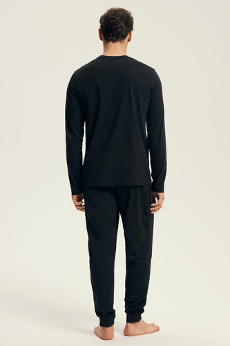 Piżama męska Henderson Core 43469 Loger – bawełniana, długi rękaw, w pudełku