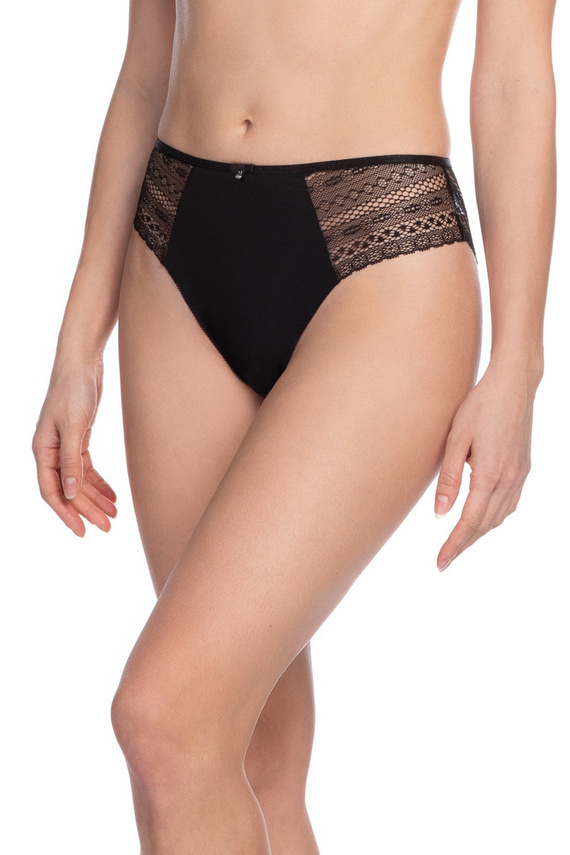 Figi Damskie L-1475 Bi Lama czarny