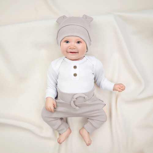 163546 Magia Świąt Body z długim rękawem Nicol - biały