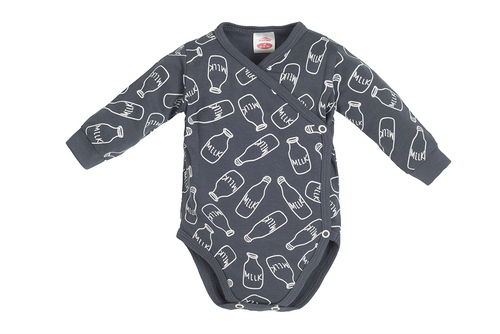 Body kopertowe dzidziuś "MILK BOY" Makoma grafitowy 