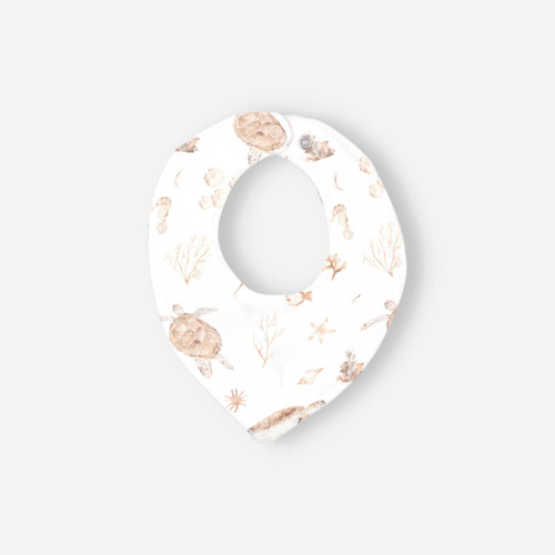 Komplet niemowlęcy z bawełny organicznej Turtles Nini beżowy