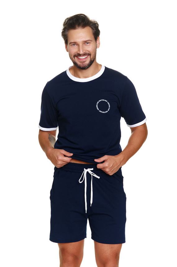 PMB.7218 Piżama Męska Doctor Nap - navy blue
