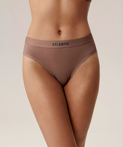 Figi damskie Atlantic Classic 3CLP-004 wino-różowy-beżowy–– 3 szt. bawełniane