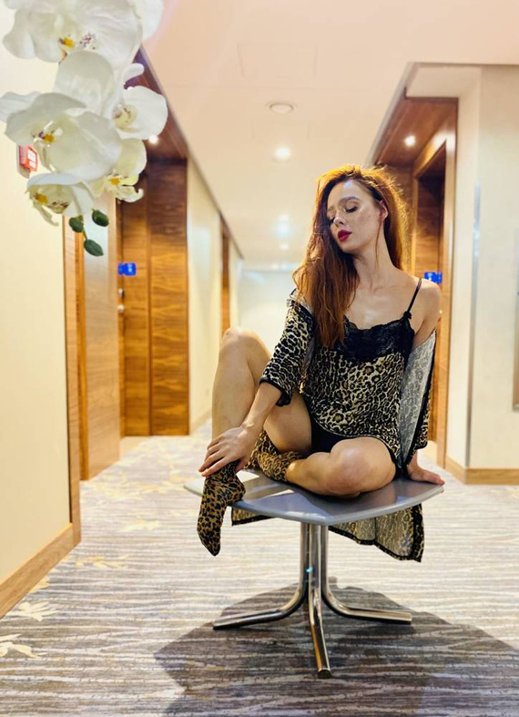 Piżama damska 463 Neva Forex - brązowy panterka