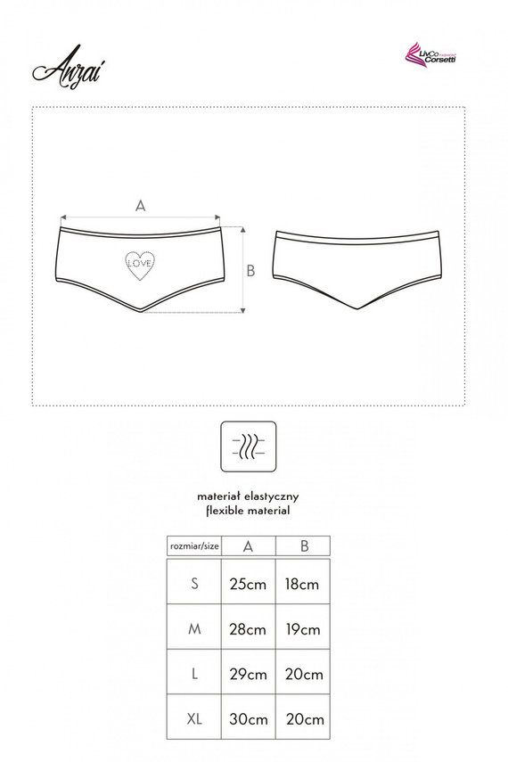 Figi damskie Anzai LivCo Corsetti Fashion czarny