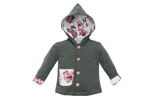 Bluza dresowa "ROSES" Makoma khaki