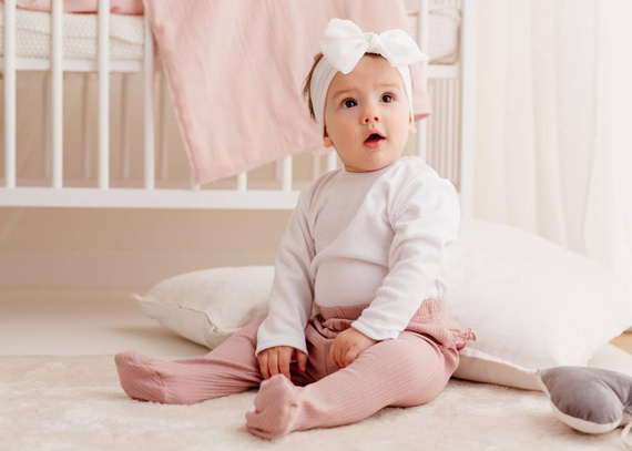 Półśpiochy bawełniane Basic Koala - różowy