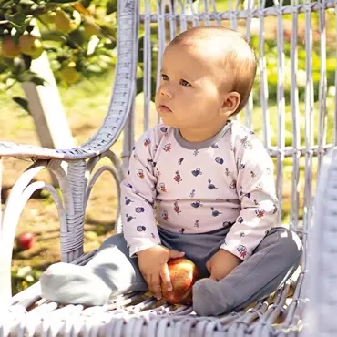 Body z długim rękawem Adventure Ewa Klucze- szary druk