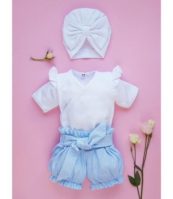 Julietta Turban niemowlęcy 2115B Marija biały