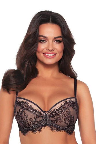 Biustonosz push-up 2007 Ava - czarny