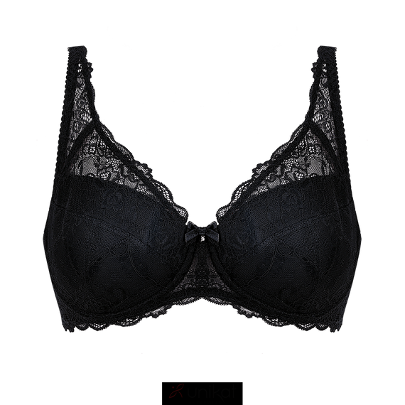 Angelika FULL CUP Biustonosz Usztywniany Unikat - czarny