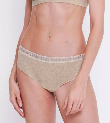 Figi Damskie GO Ribbed R Hipster C2P 2-pak Sloggi - grey combination