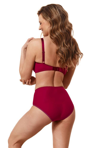 052 Biustonosz usztywniany Kostar - bordowy